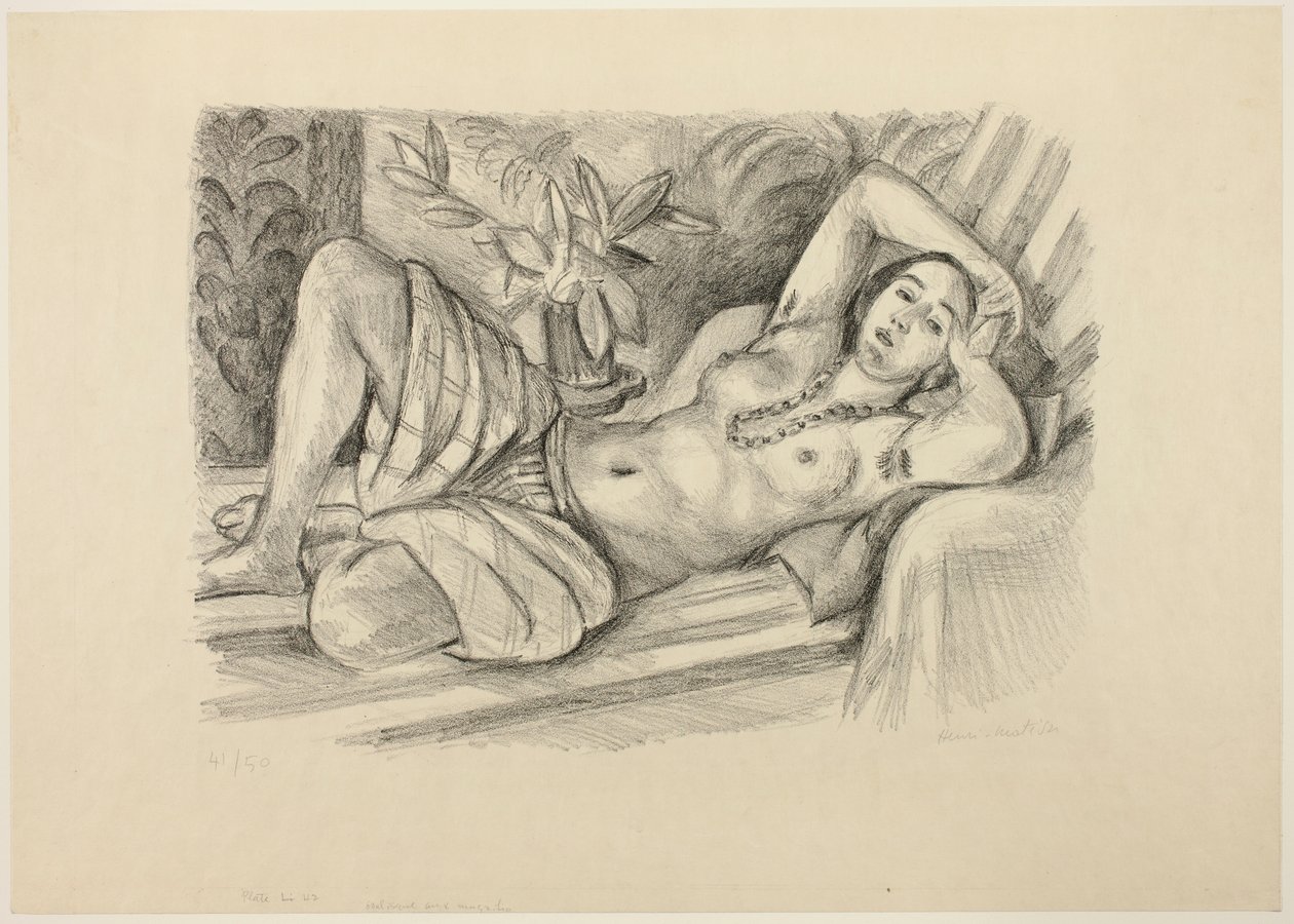 Odaliske mit Magnolie von Henri Matisse