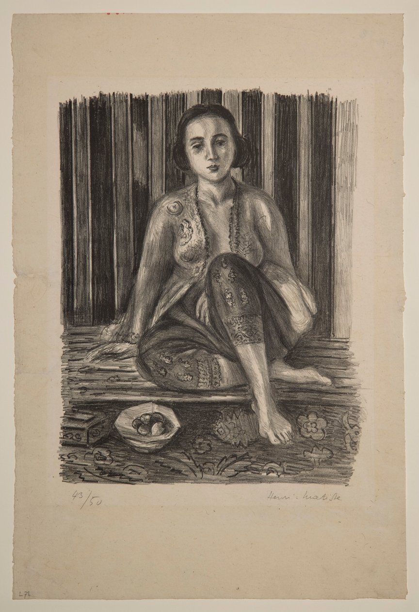 Odaliske mit einer Obstschale von Henri Matisse