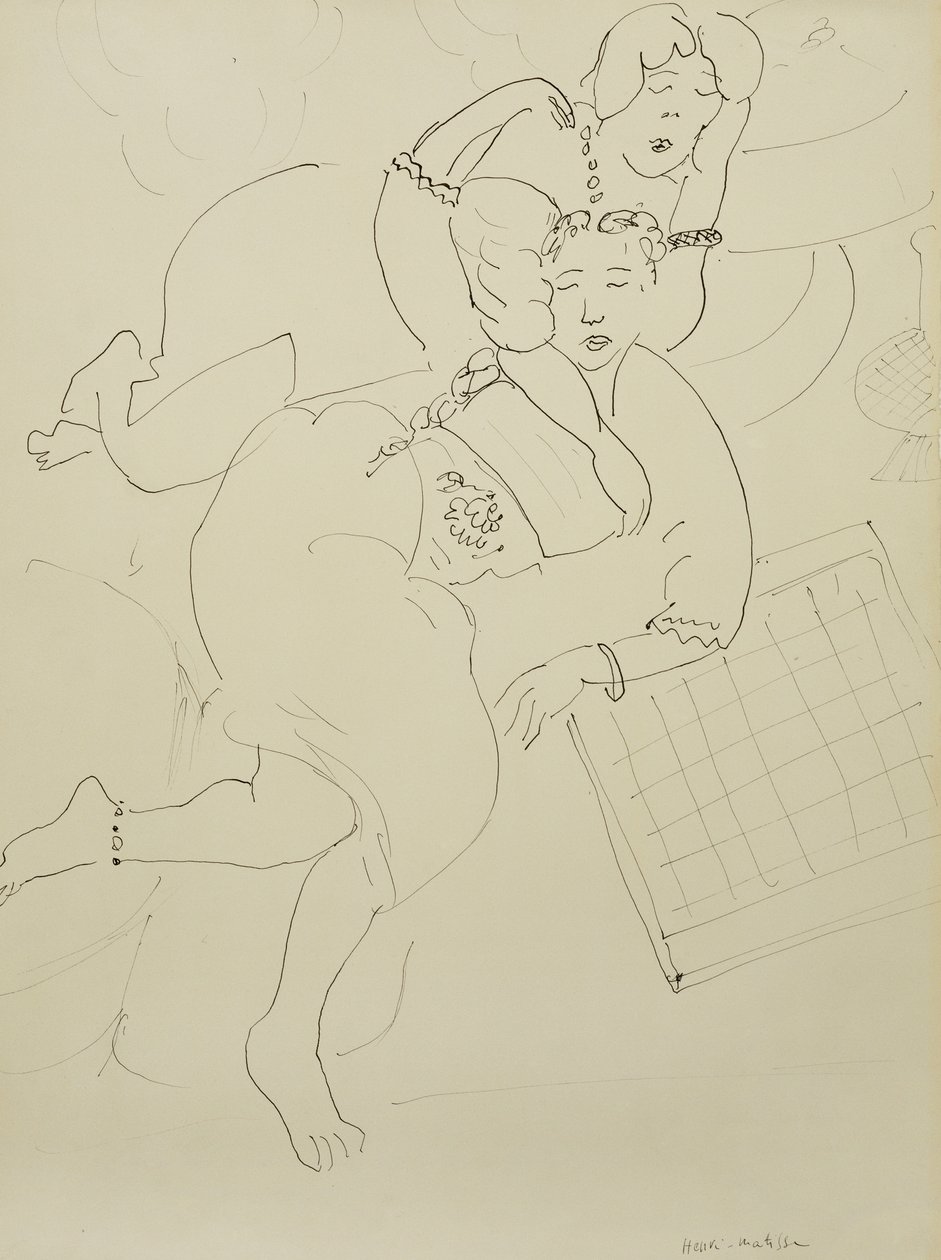 Odalisken mit Schachbrett, ca. 1928 von Henri Matisse