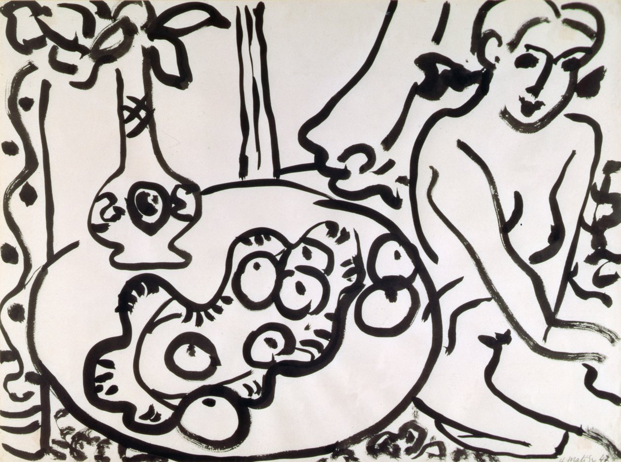 Stillleben mit Akt von Henri Matisse