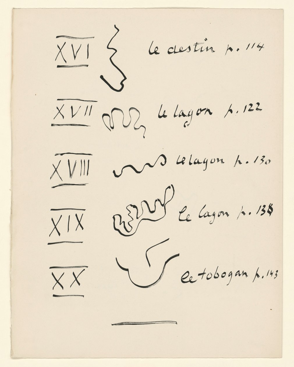 Tisch der Bilder 4. Aus "Jazz". S. 152 von Henri Matisse