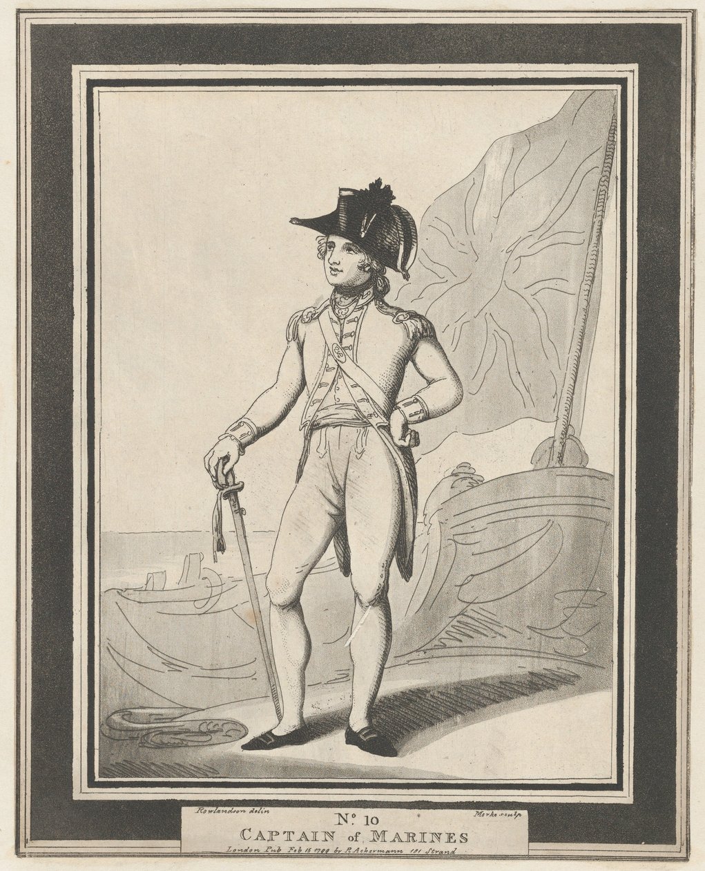 Nr. 10: Kapitän der Marines, 15. Februar 1799 von Henri Merke