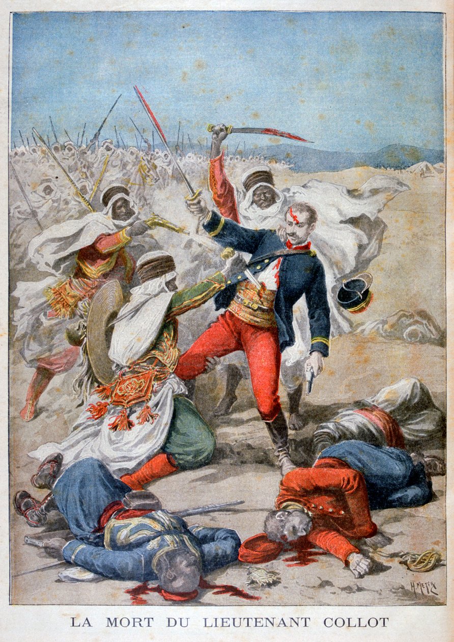 Tod von Leutnant Collet, Algerien, 1896 von Henri Meyer