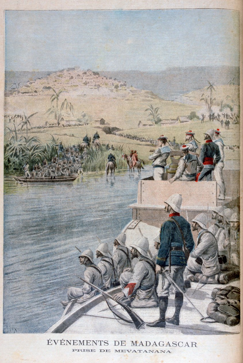 Ereignisse in Madagaskar: Die Eroberung von Mevatanana, 1895 von Henri Meyer