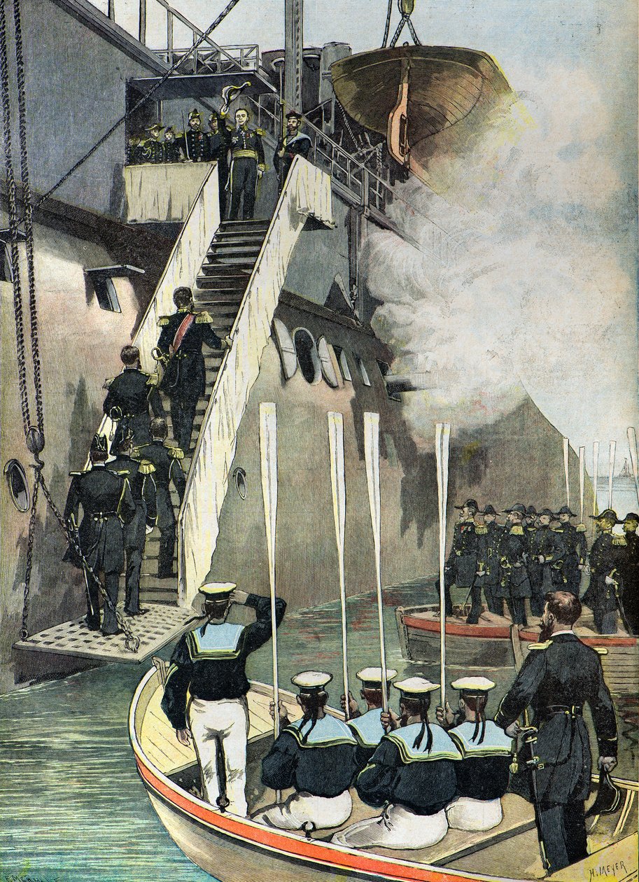 Die russischen Feste in Toulon von Henri Meyer