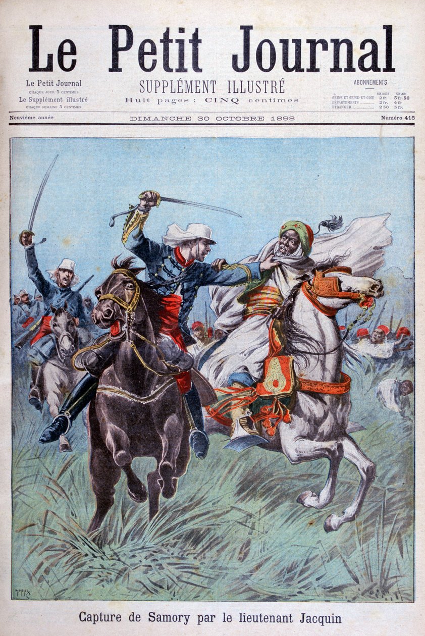 Die Gefangennahme von Toure Samory durch Leutnant Jacquin bei Guelemou von Henri Meyer