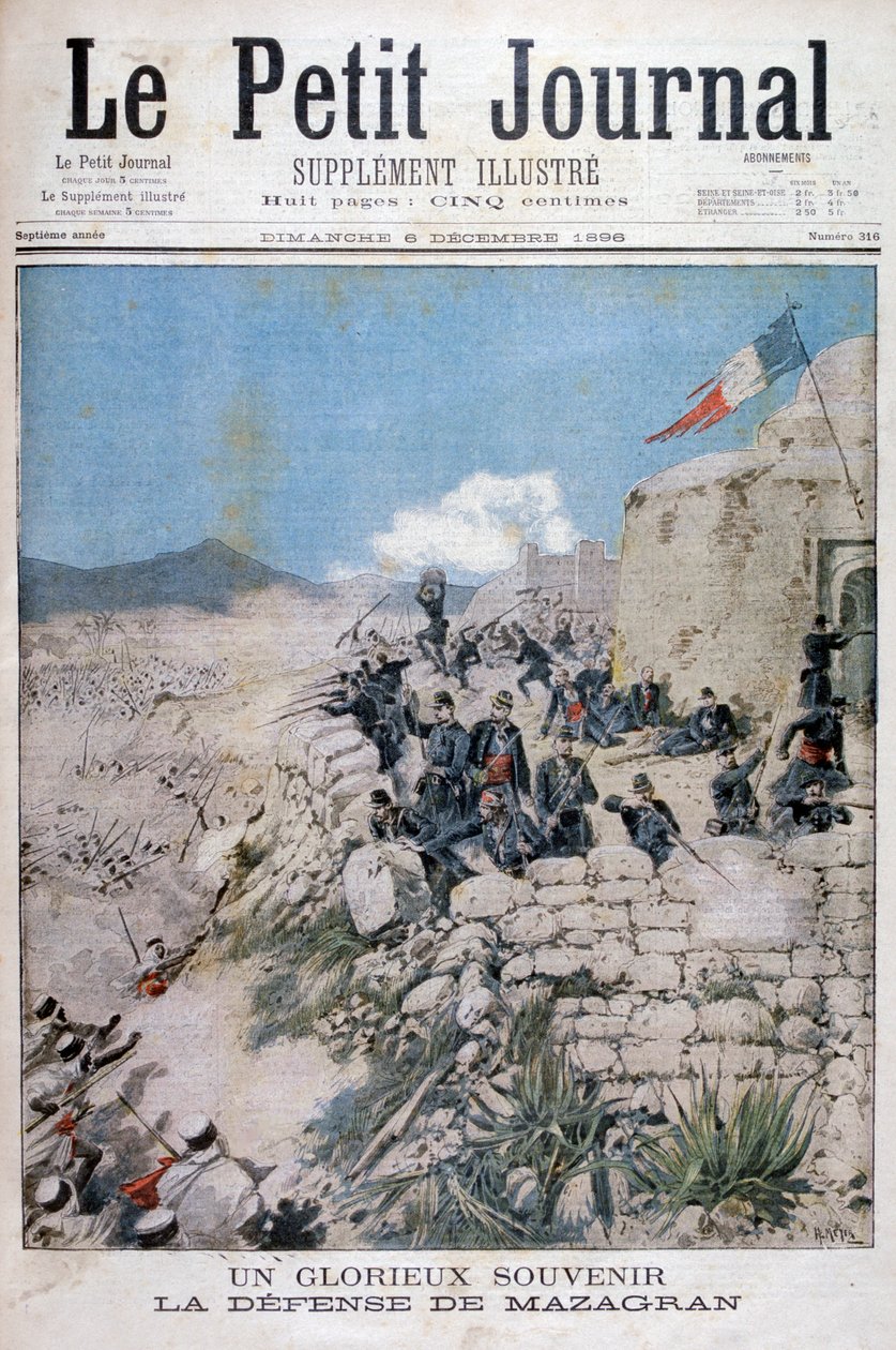Die Verteidigung von Mazagran, Algerien, 1896 von Henri Meyer