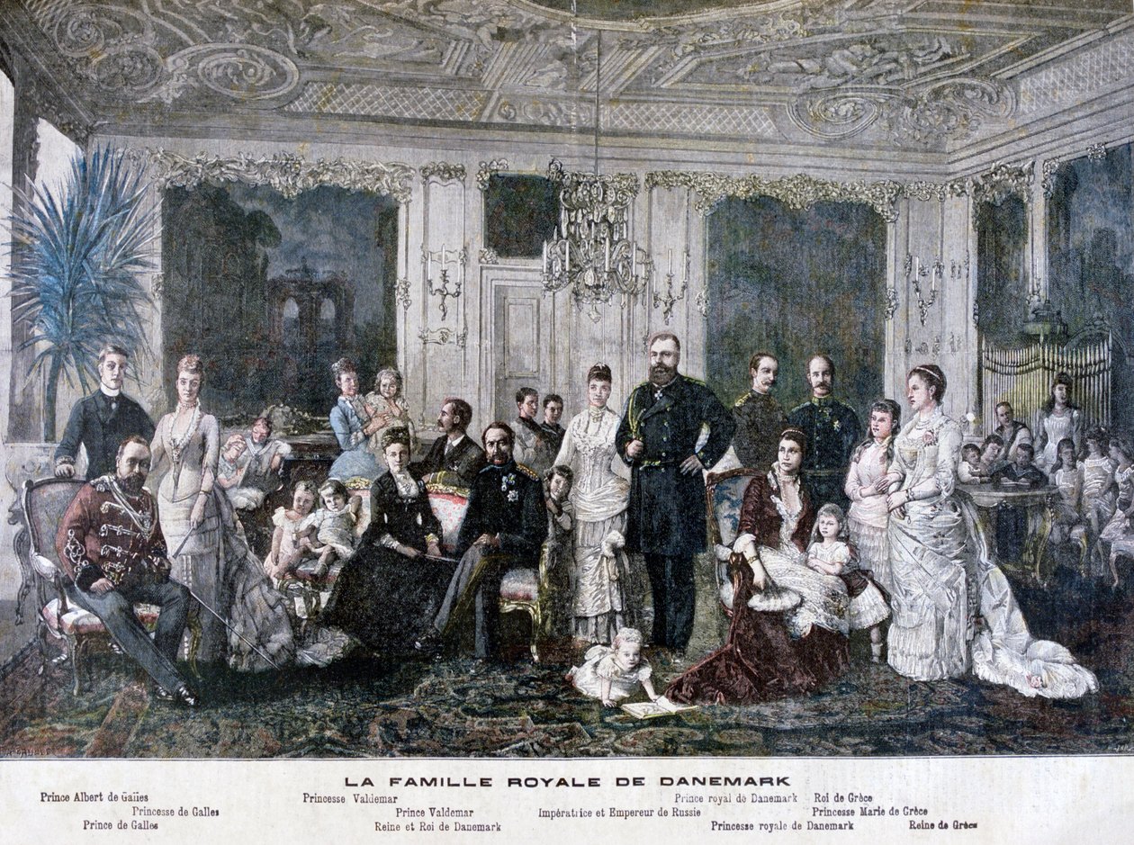 Die königliche Familie von Dänemark, 1891 von Henri Meyer
