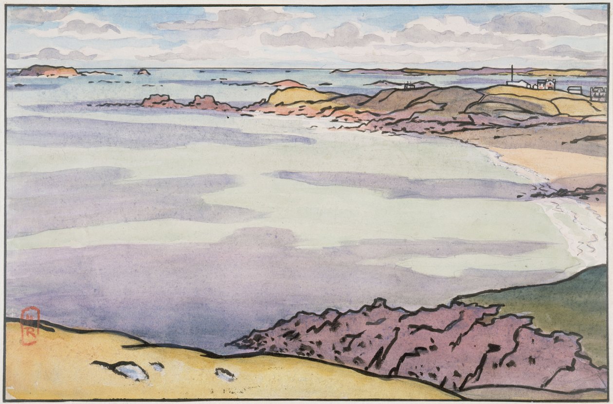 La Pointe du Décollé von der Garde Guérin aus gesehen von Henri Rivière