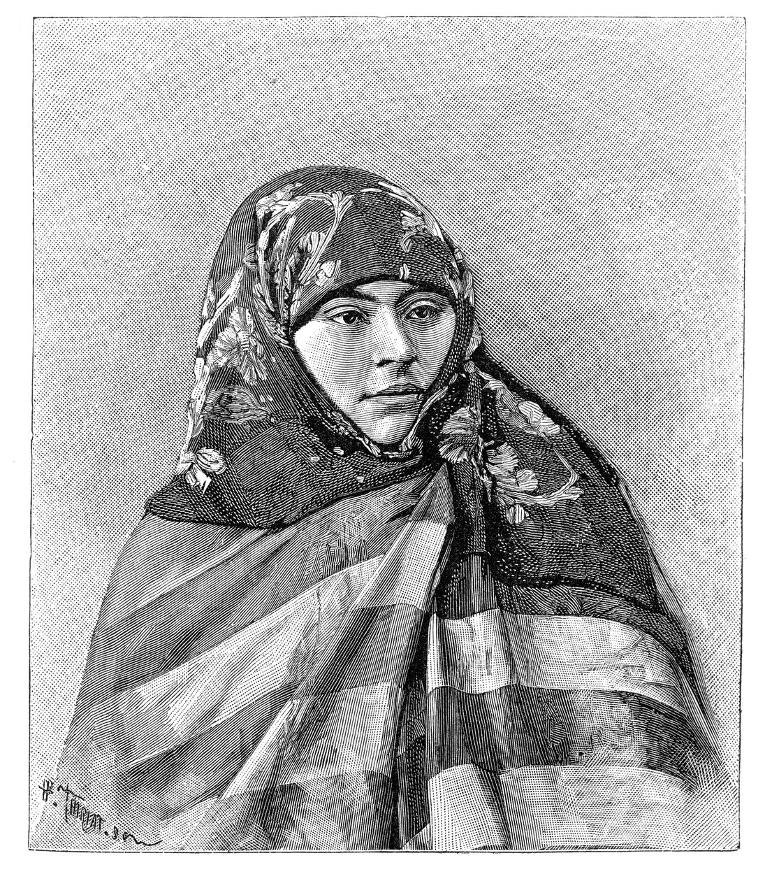 Eine Frau aus Brussa, Türkei, 1895 von Henri Thiriat