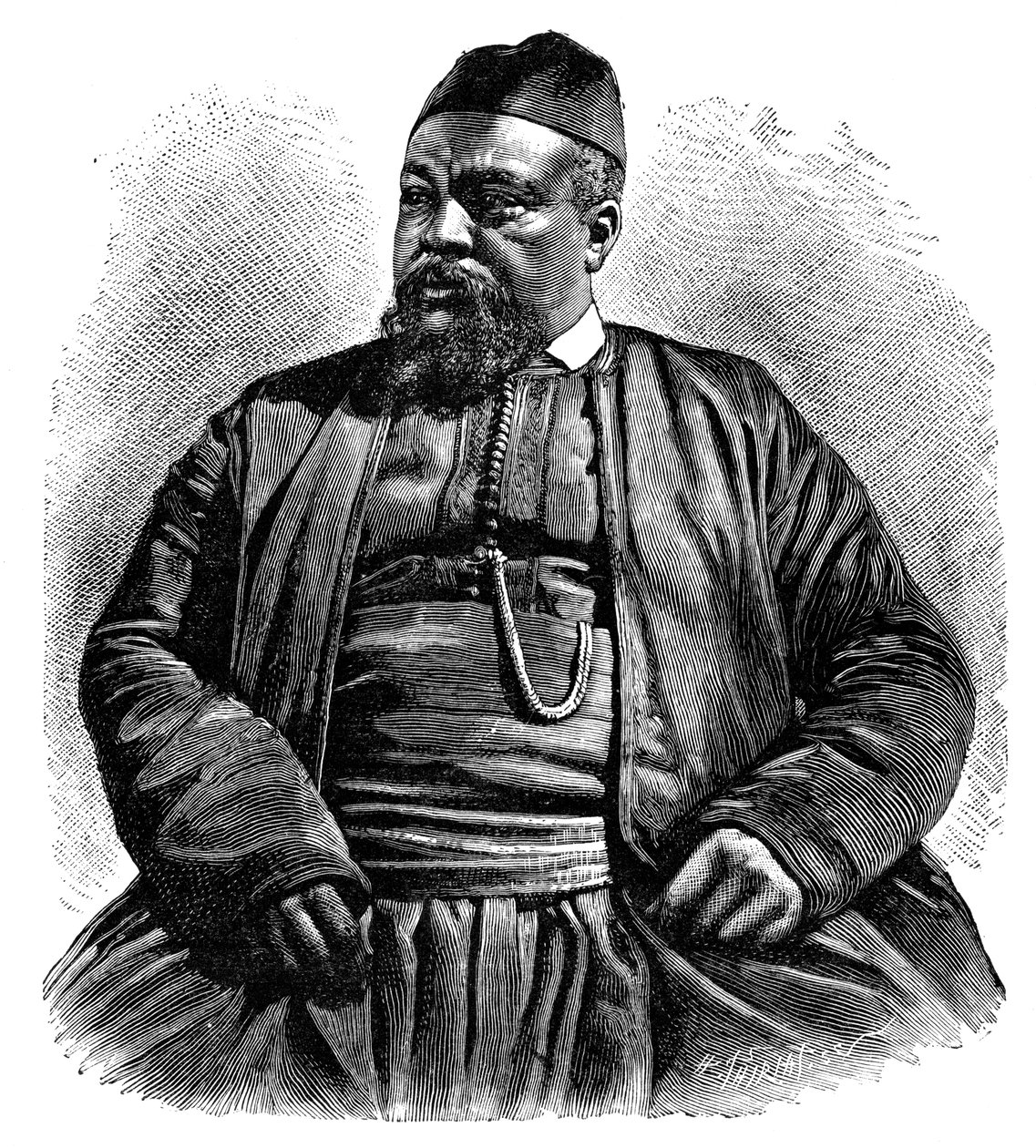 Mulai Tayeb, der Sheriff von Wezzan, Nordafrika, 1895 von Henri Thiriat