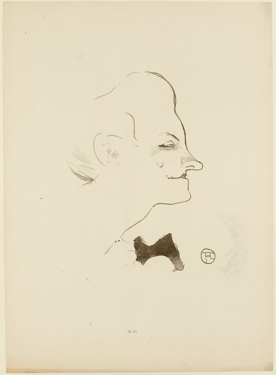Yvette Guilbert, 1893 von Henri Toulouse Lautrec de
