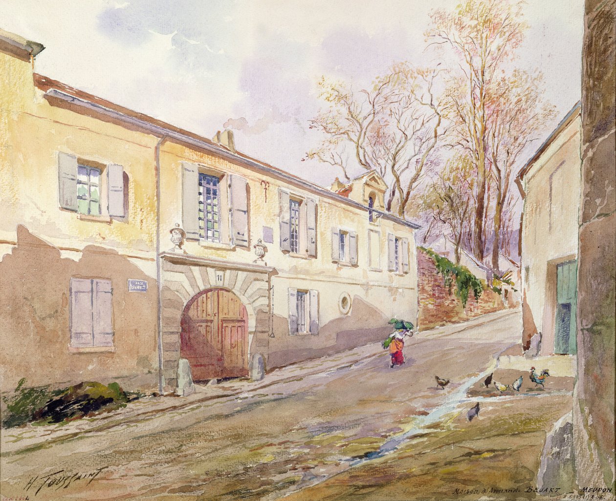 Das Haus von Armande Béjart (1642-1700) in Meudon, um 1906 von Henri Toussaint