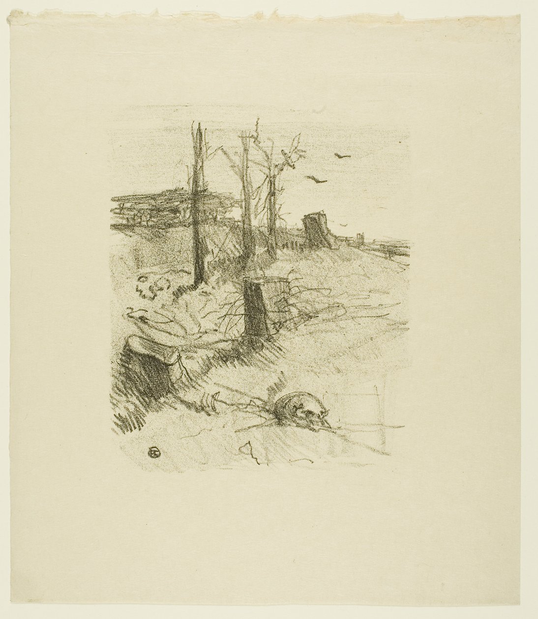 Ein Friedhof in Galizien, aus Au Pied du Sinaï von Henri de Toulouse-Lautrec