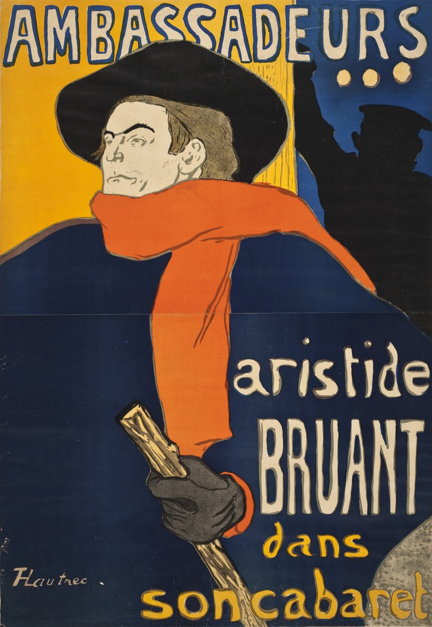 Ambassadeurs: Aristide Bruant von Henri de Toulouse-Lautrec