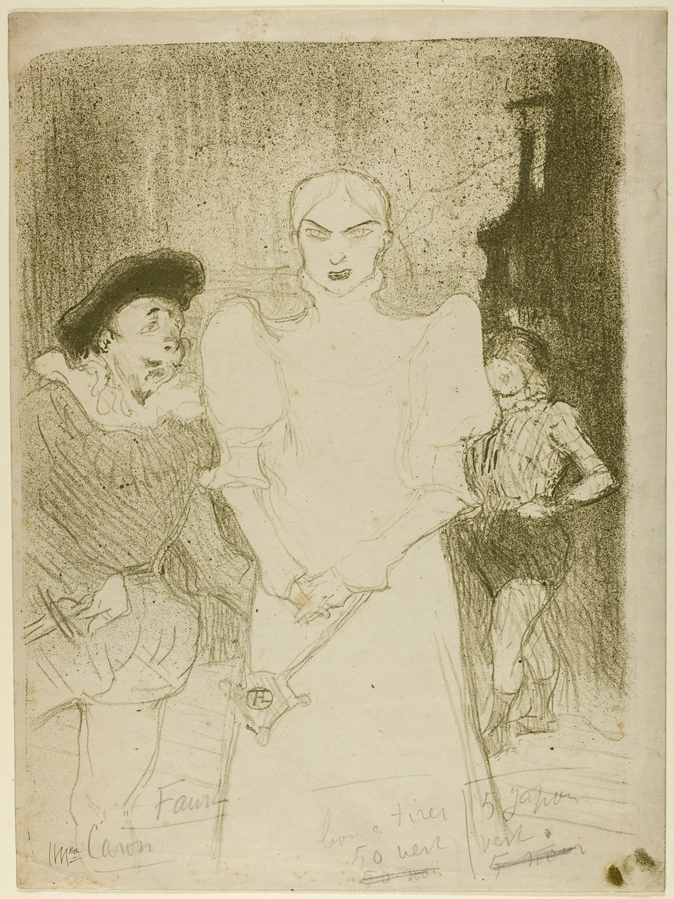 In der Oper: Madame Caron in Faust von Henri de Toulouse-Lautrec