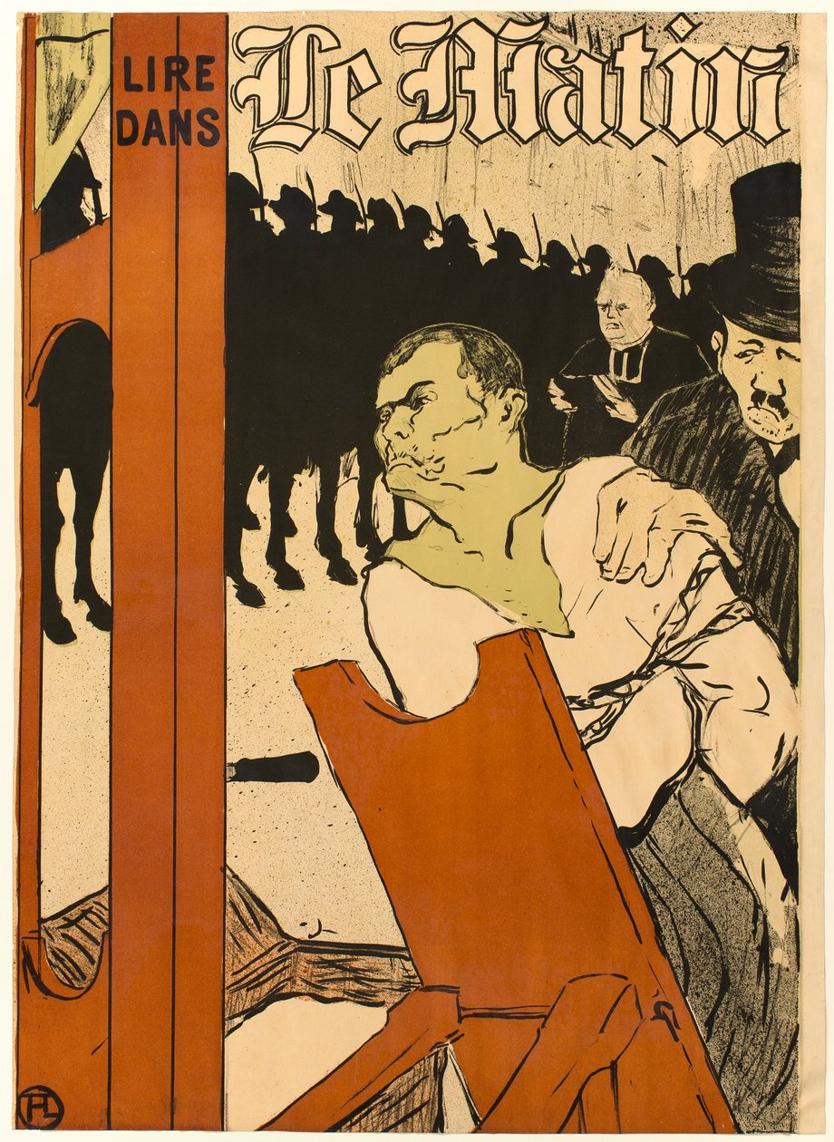 Am Fuße des Schafotts von Henri de Toulouse-Lautrec