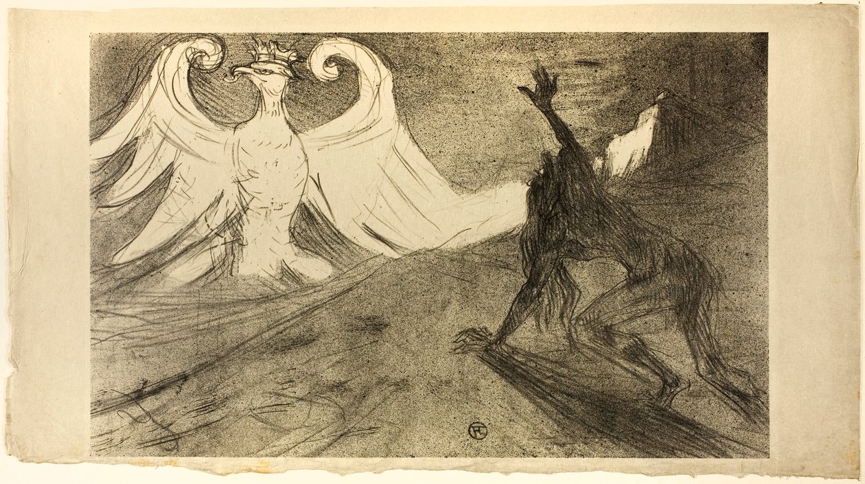 Am Fuß des Sinai, abgelehntes Cover von Henri de Toulouse-Lautrec