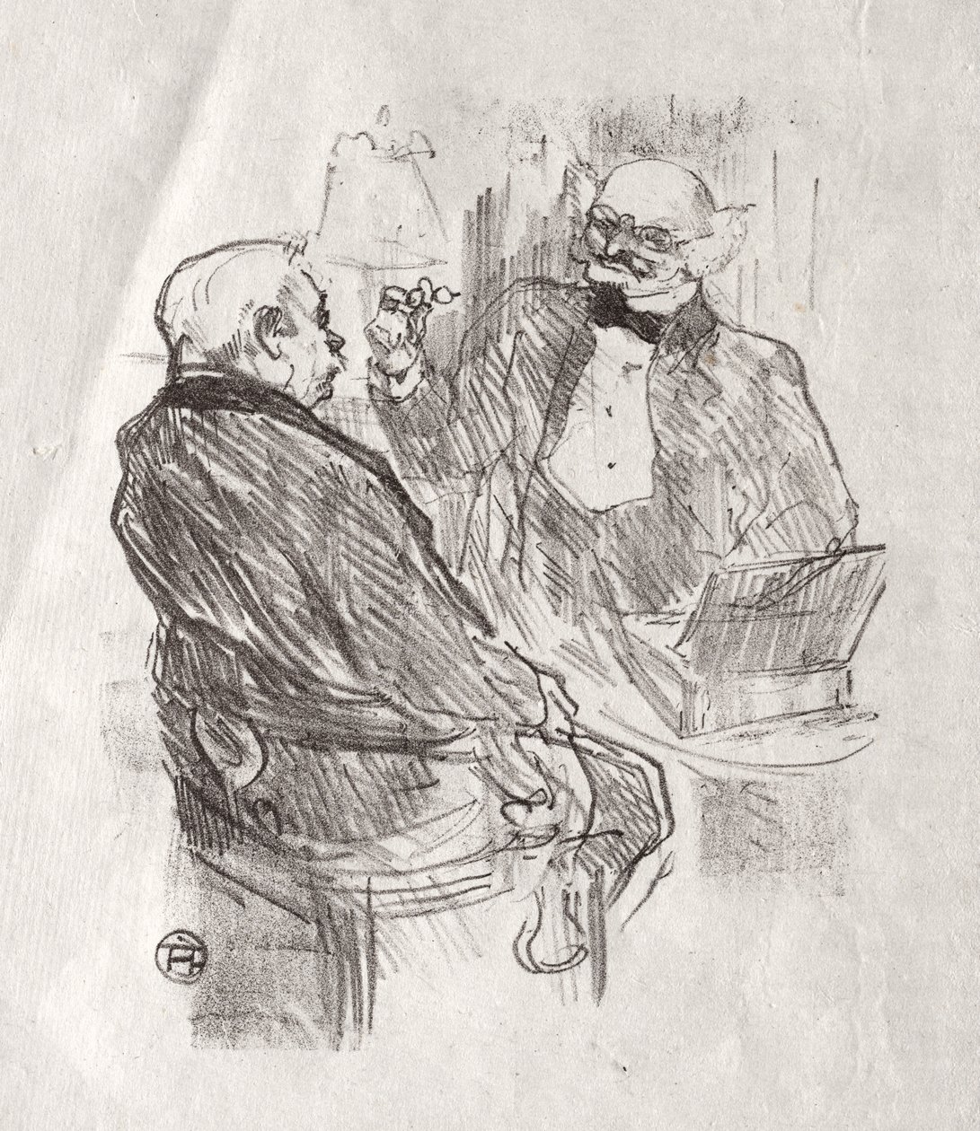 Am Fuße des Sinai: Georges Clemenceau und der Augenarzt Mayer von Henri de Toulouse-Lautrec
