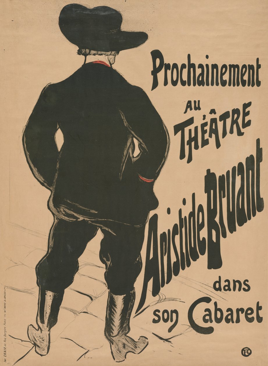 Bruant au Mirliton von Henri de Toulouse-Lautrec
