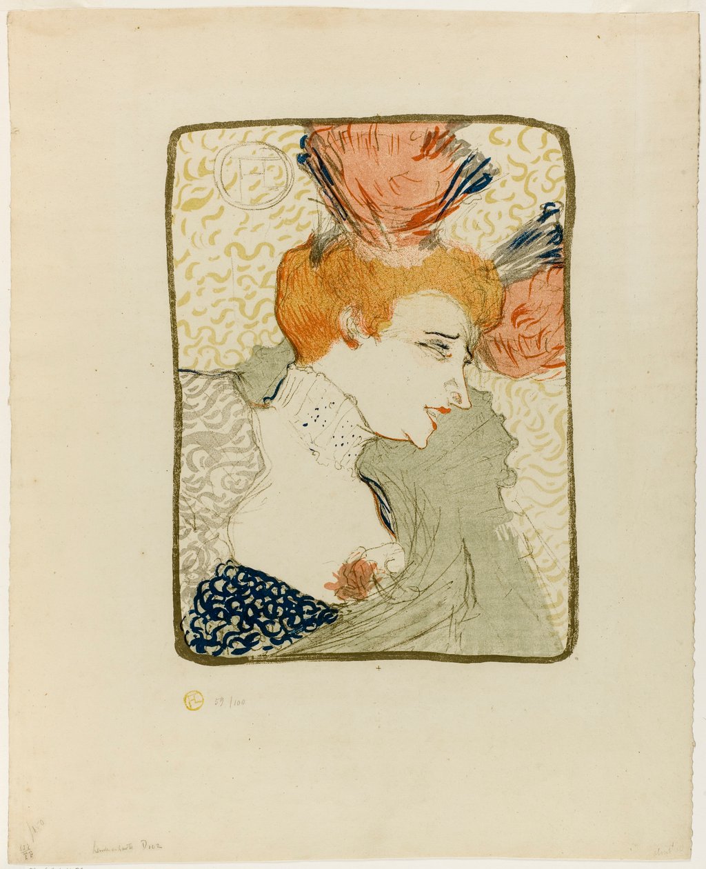 Büste von Mademoiselle Marcelle Lender von Henri de Toulouse-Lautrec