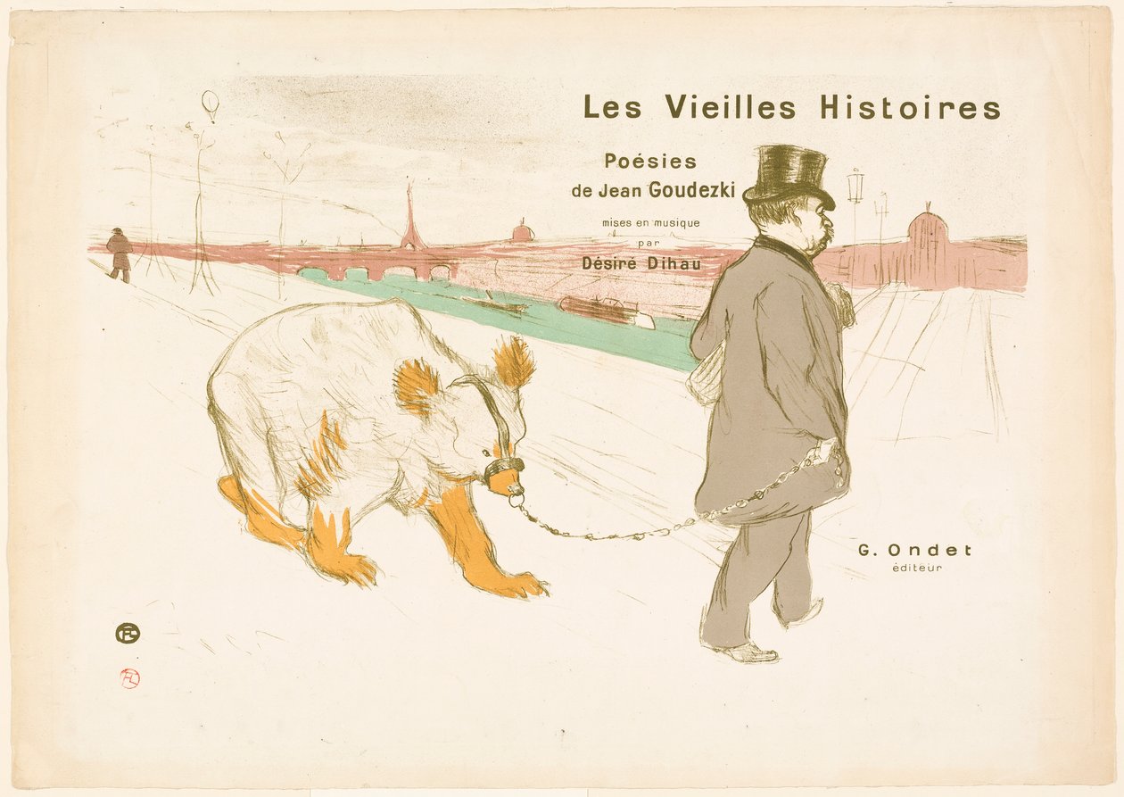 Umschlag und Frontispiz zu Les Vieilles Histoires von Henri de Toulouse-Lautrec
