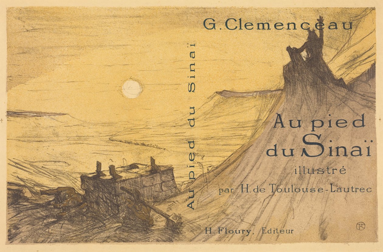 Umschlag für "Au pied du Sinaï" von Henri de Toulouse-Lautrec