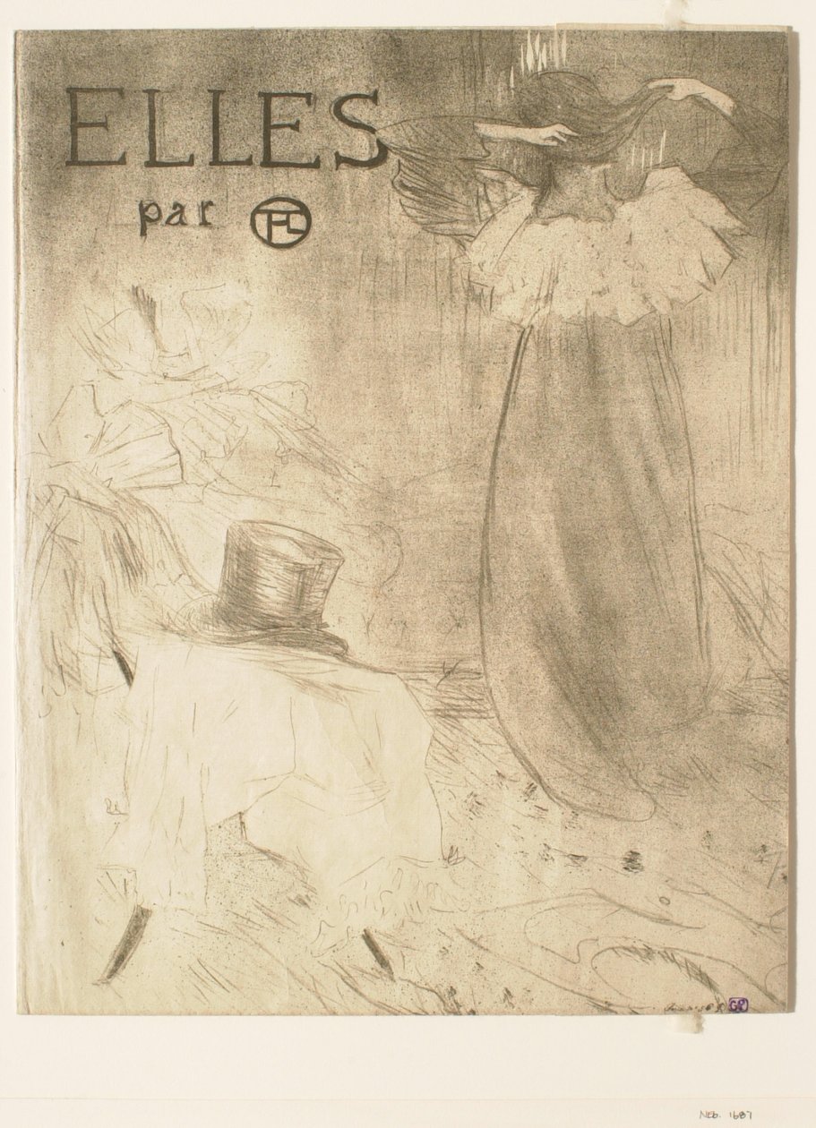Umschlag der Mappe „Elles“ von Henri de Toulouse-Lautrec