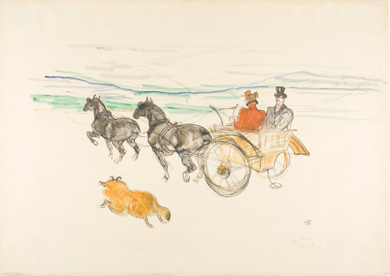 Doppelgeschirr von Henri de Toulouse-Lautrec