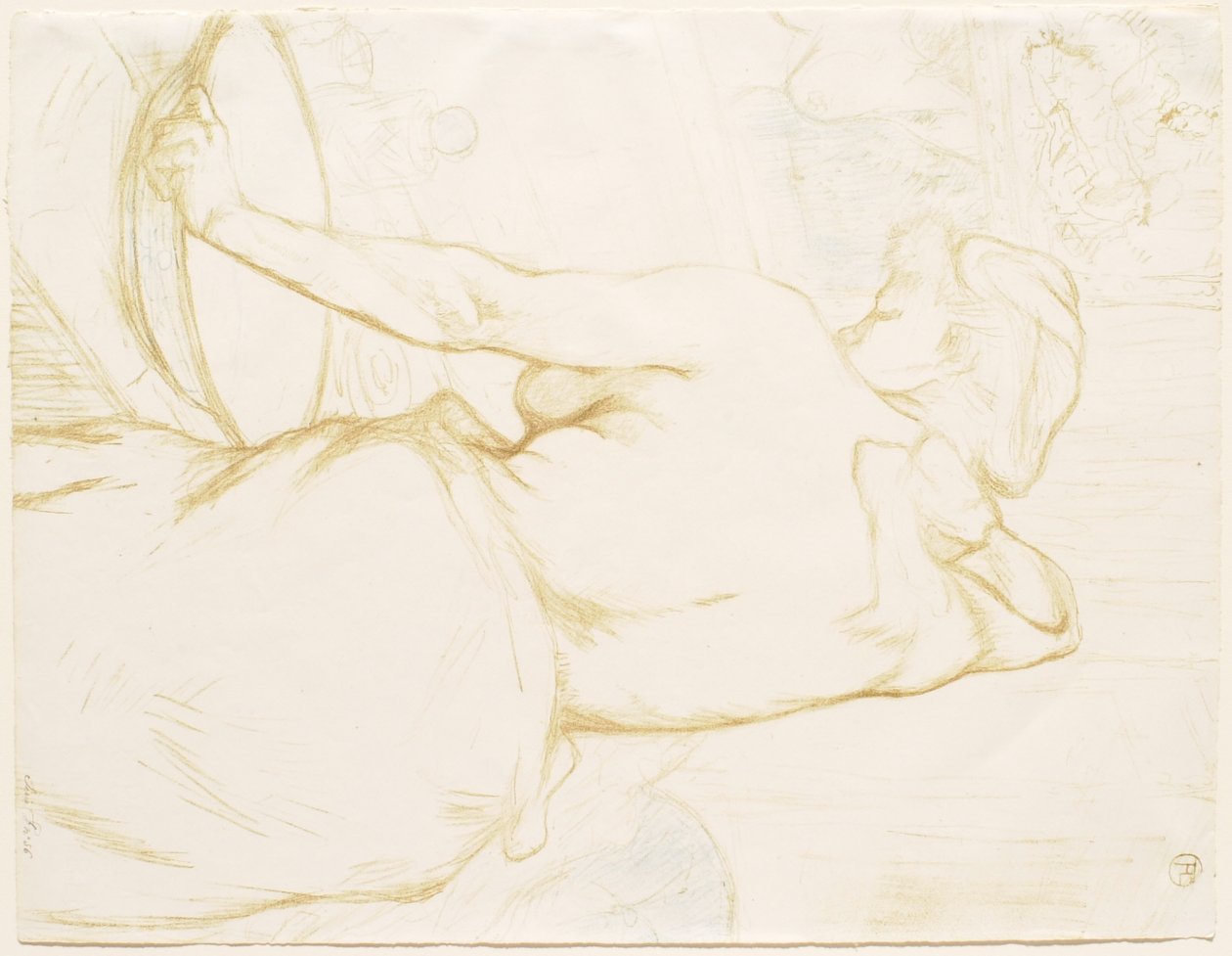 Elles: Frau bei der Toilette von Henri de Toulouse-Lautrec