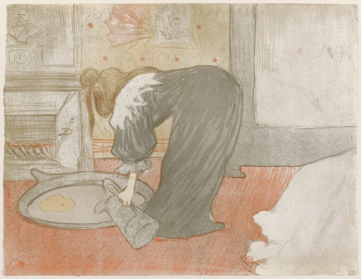 Frau am Badezuber von Henri de Toulouse-Lautrec