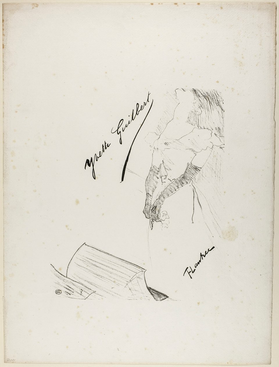 Frontispiz für Yvette Guilbert von Henri de Toulouse-Lautrec