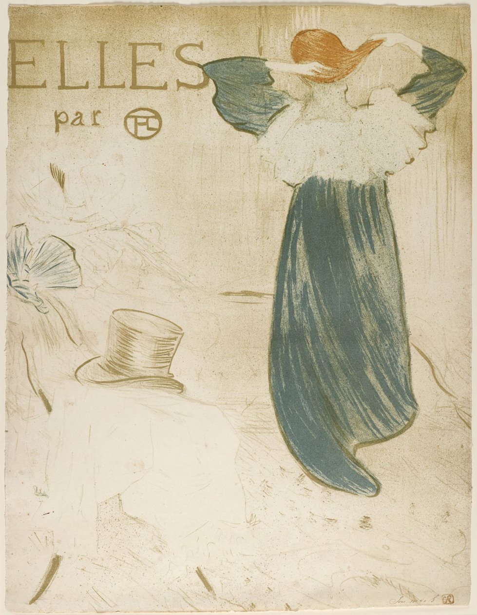 Frontispiz für das Portfolio Elles von Henri de Toulouse-Lautrec