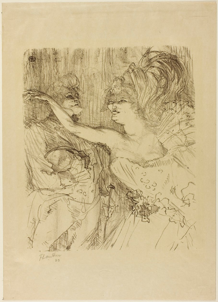 Guy und Mealy, in "Paris qui Marche" von Henri de Toulouse-Lautrec