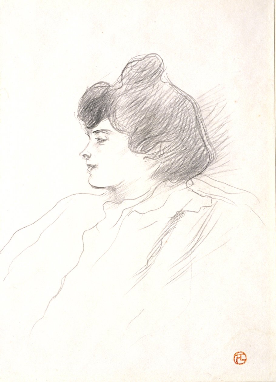 Kopf einer Frau von Henri de Toulouse-Lautrec