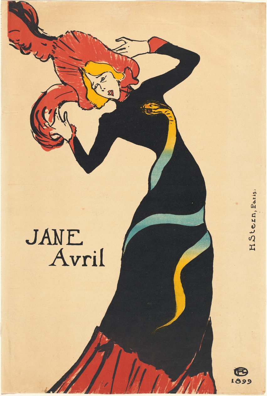 Jane Avril von Henri de Toulouse-Lautrec