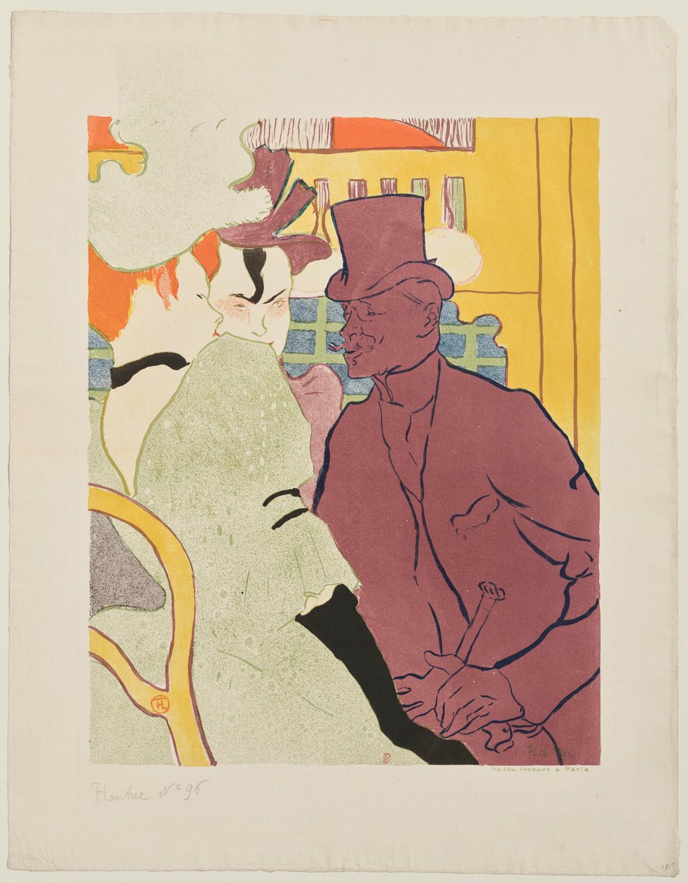 Der Engländer Warener im Moulin Rouge von Henri de Toulouse-Lautrec