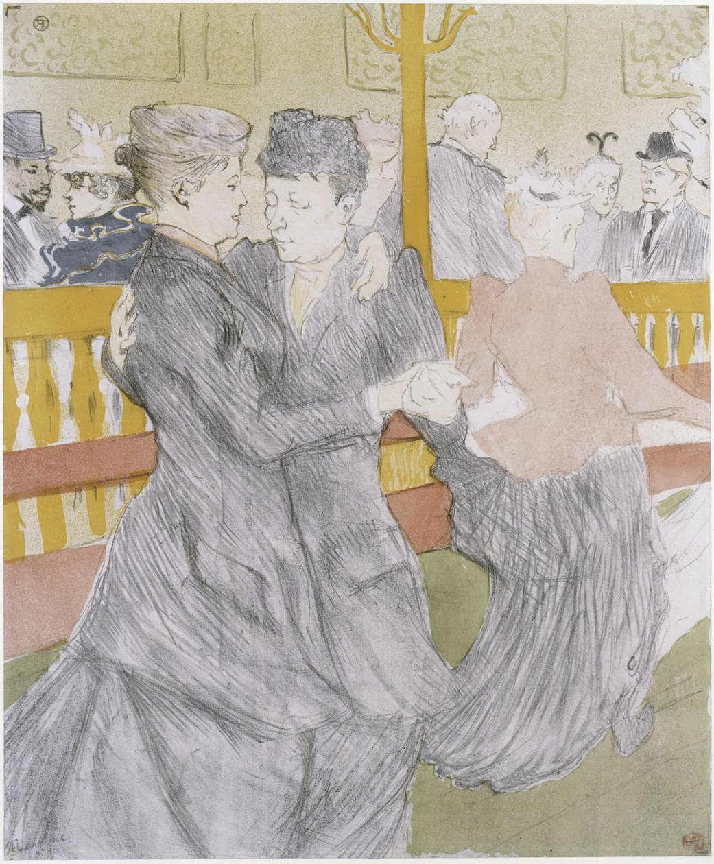 Der Tanz im Moulin Rouge von Henri de Toulouse-Lautrec