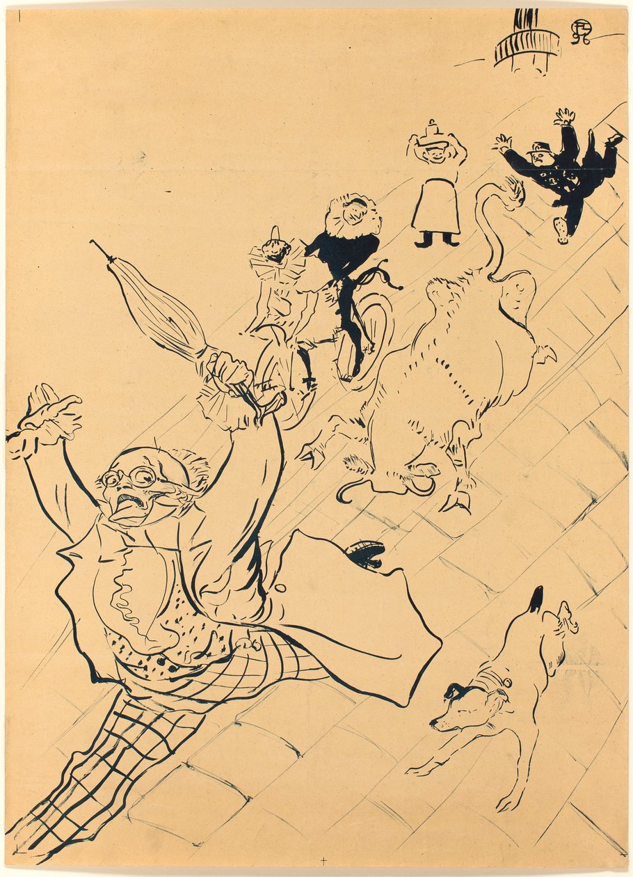 Die wütende Kuh von Henri de Toulouse-Lautrec