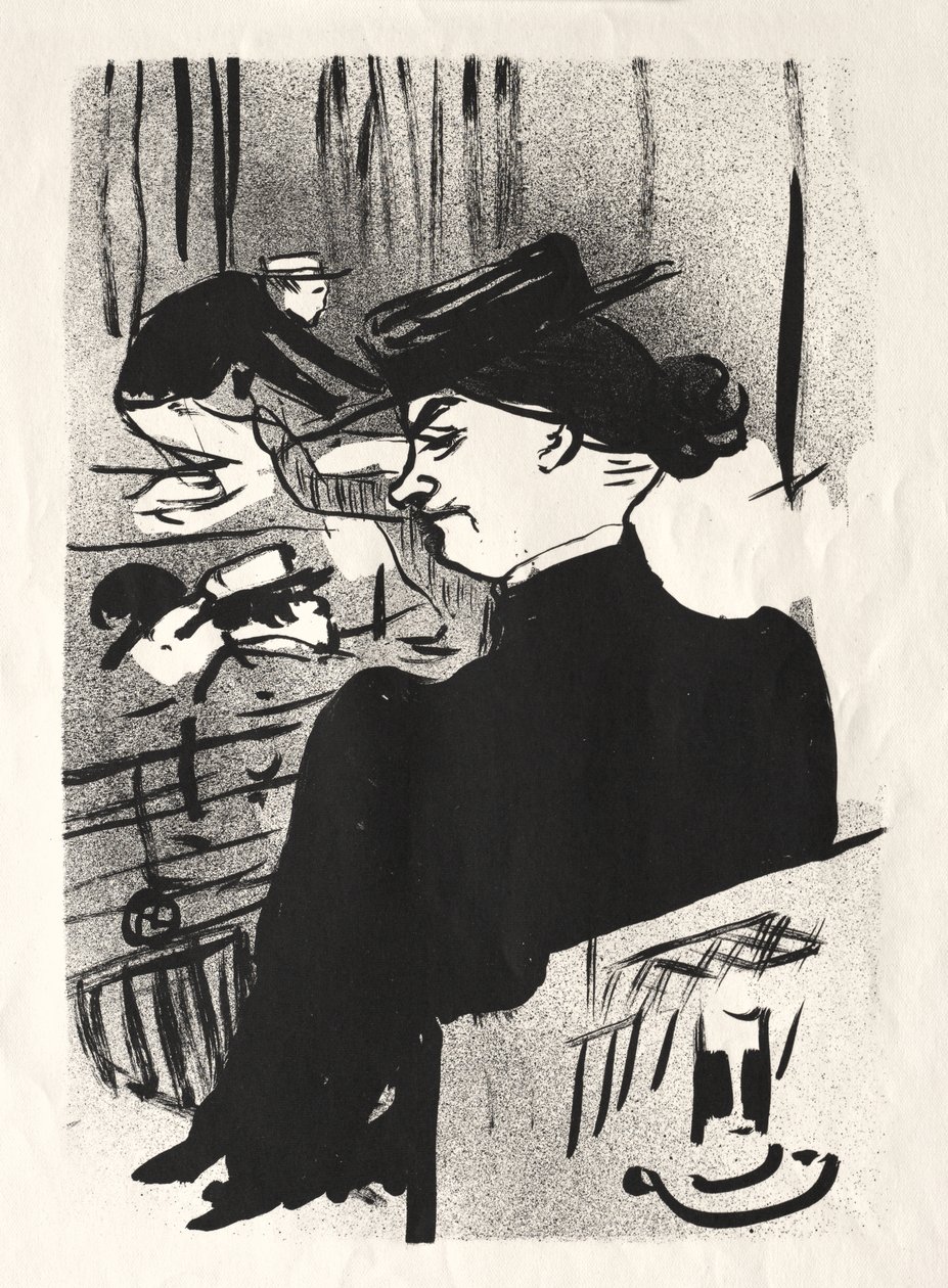 Le Café-concert: Eine Zuschauerin von Henri de Toulouse-Lautrec