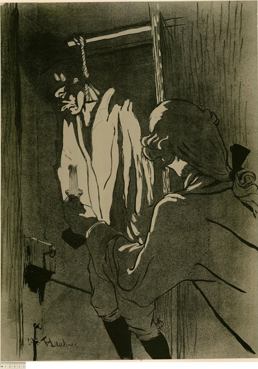 [Der Gehängte (1. Platte)] von Henri de Toulouse-Lautrec