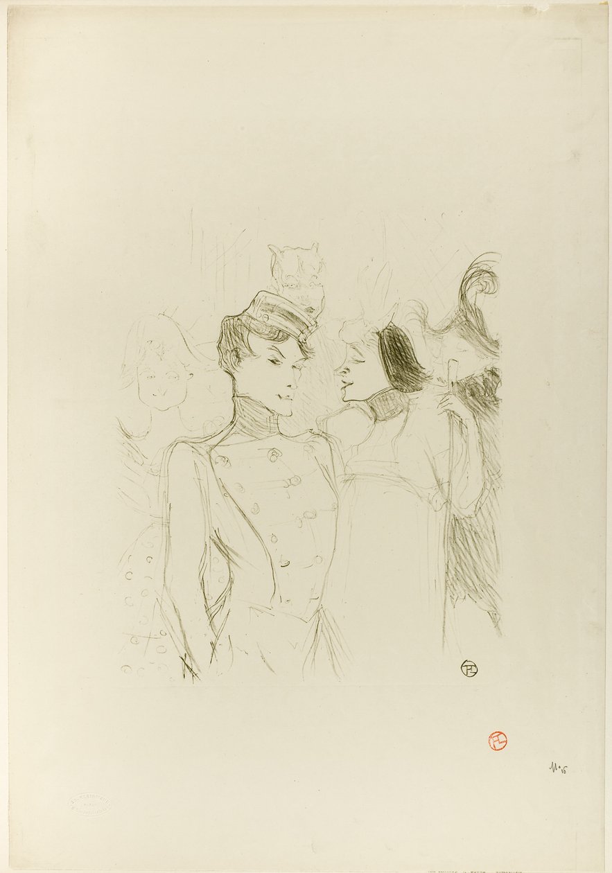 Lender und Lavallière in einer Revue im Variété von Henri de Toulouse-Lautrec