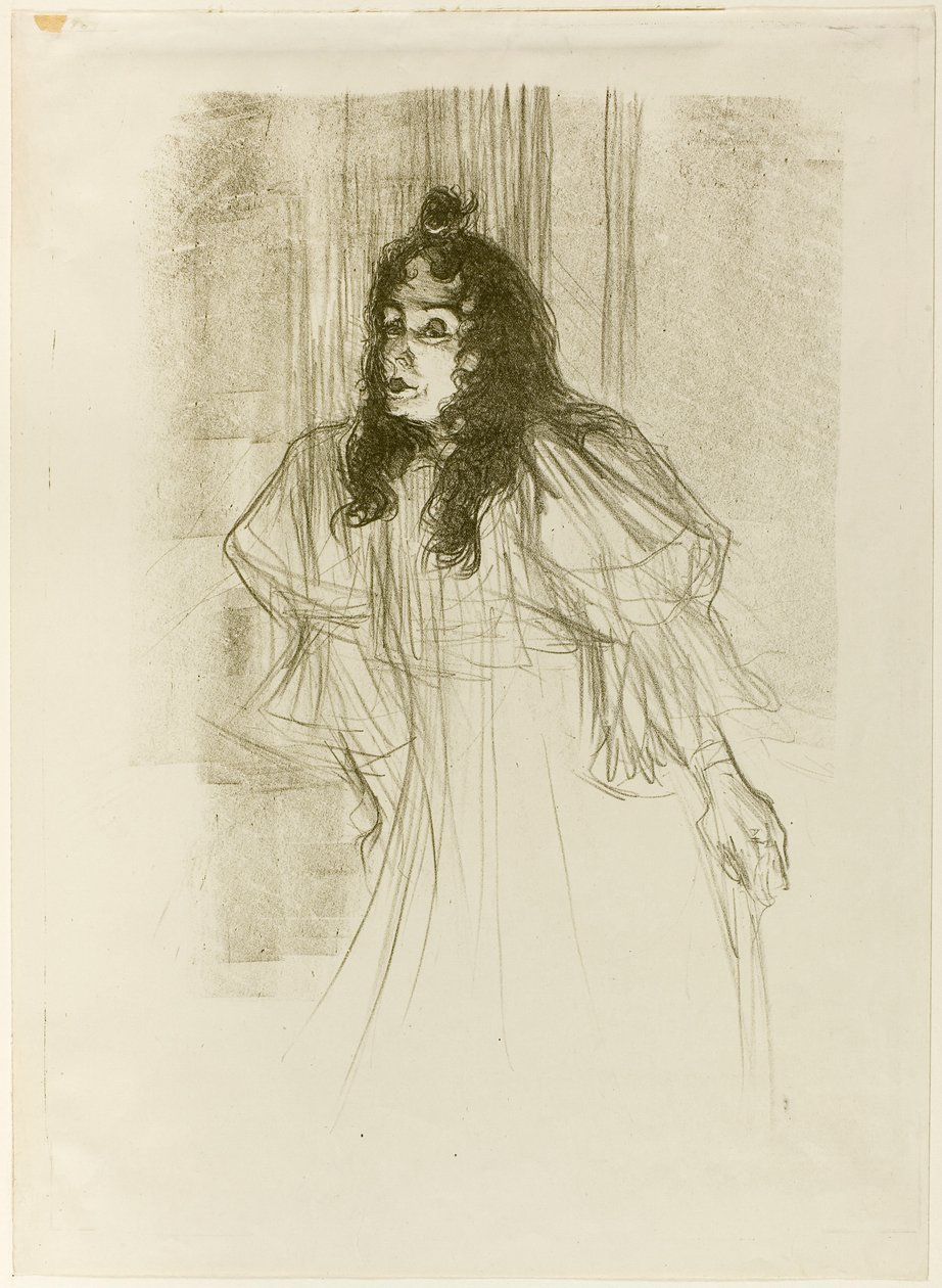 Miss May Belfort mit langem Haar von Henri de Toulouse-Lautrec