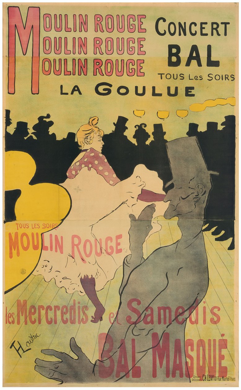 Moulin Rouge, La Goulue von Henri de Toulouse-Lautrec