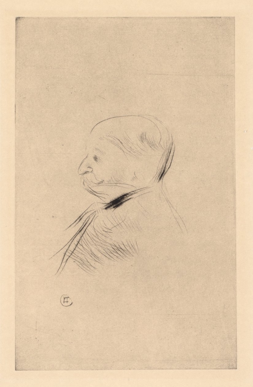 Porträt eines Mannes von Henri de Toulouse-Lautrec