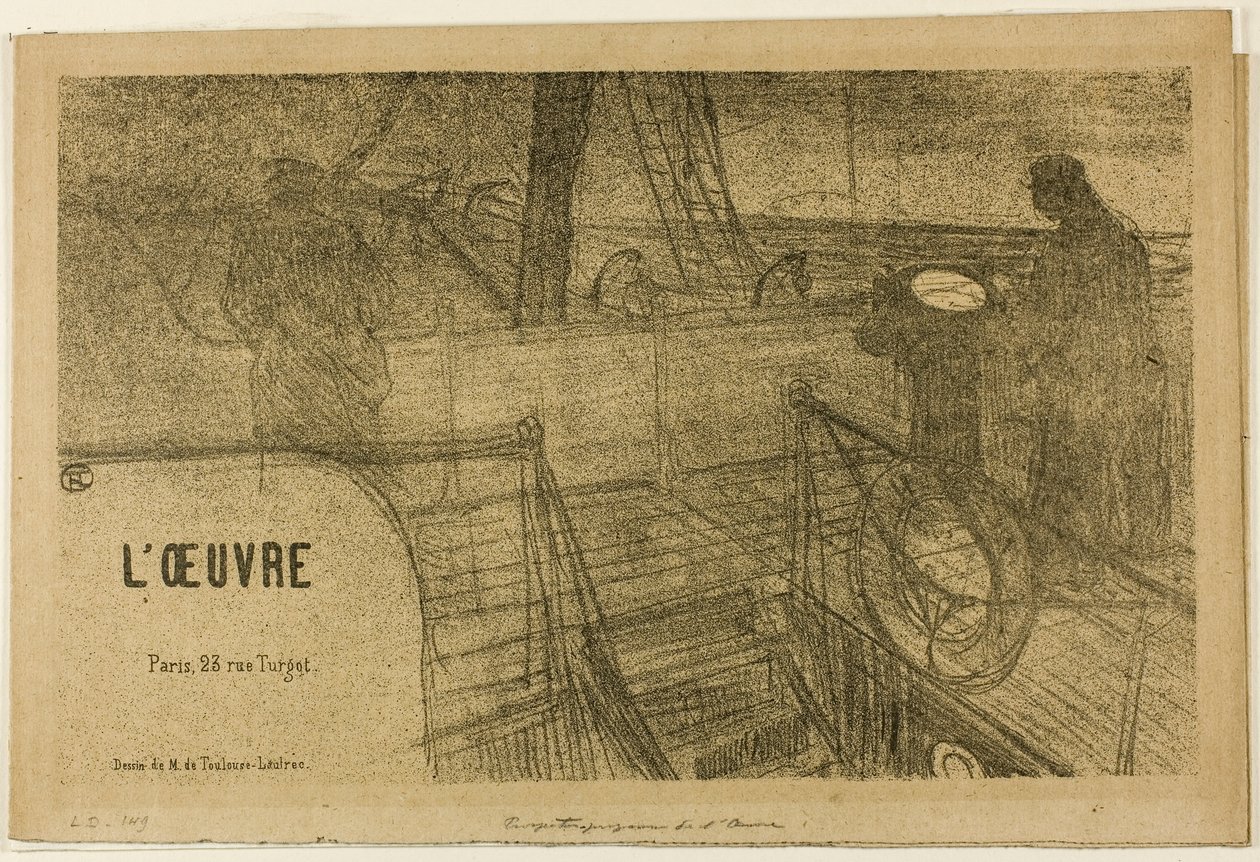 Prospekt—Programm des Werks von Henri de Toulouse-Lautrec