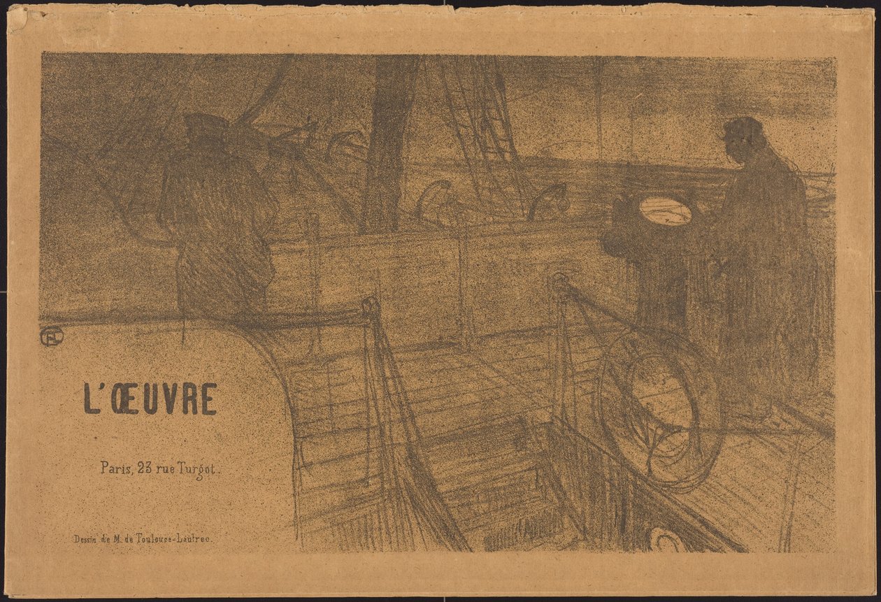 Prospekt Programm des Werks von Henri de Toulouse-Lautrec