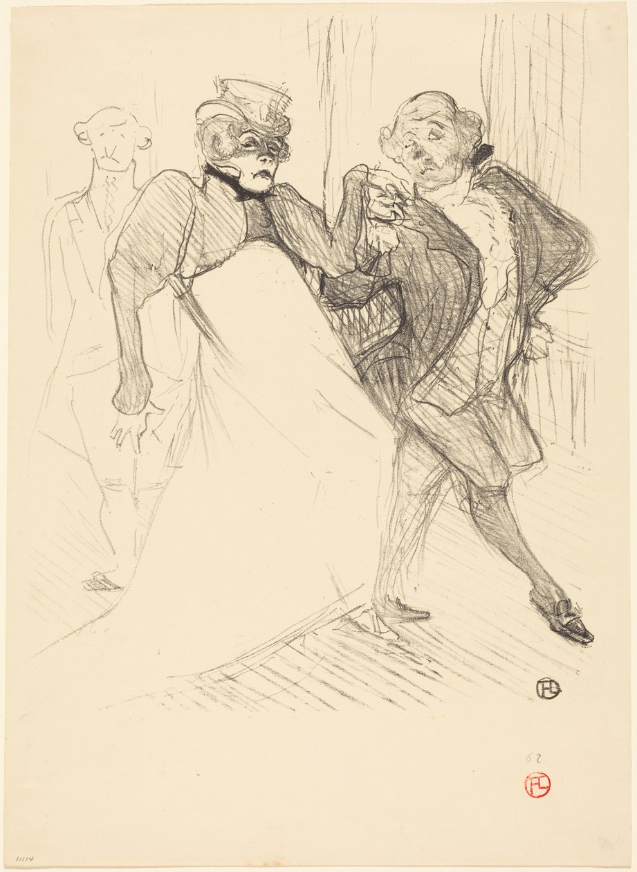 Rejane und Galipaux in "Madame Sans-Gêne" von Henri de Toulouse-Lautrec
