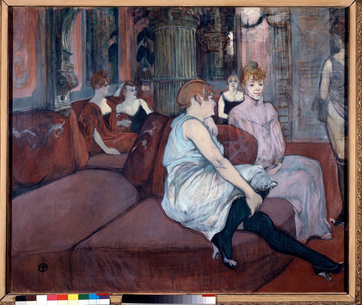 Salon in der Rue des Moulins von Henri de Toulouse Lautrec