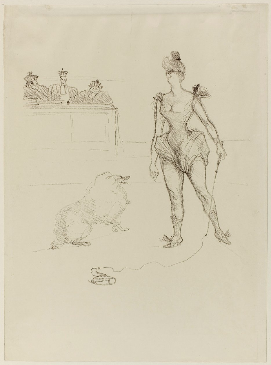 Der Tierbändiger vor dem Tribunal von Henri de Toulouse-Lautrec